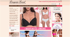 Desktop Screenshot of lingerieland.fr