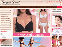 Tablet Screenshot of lingerieland.fr